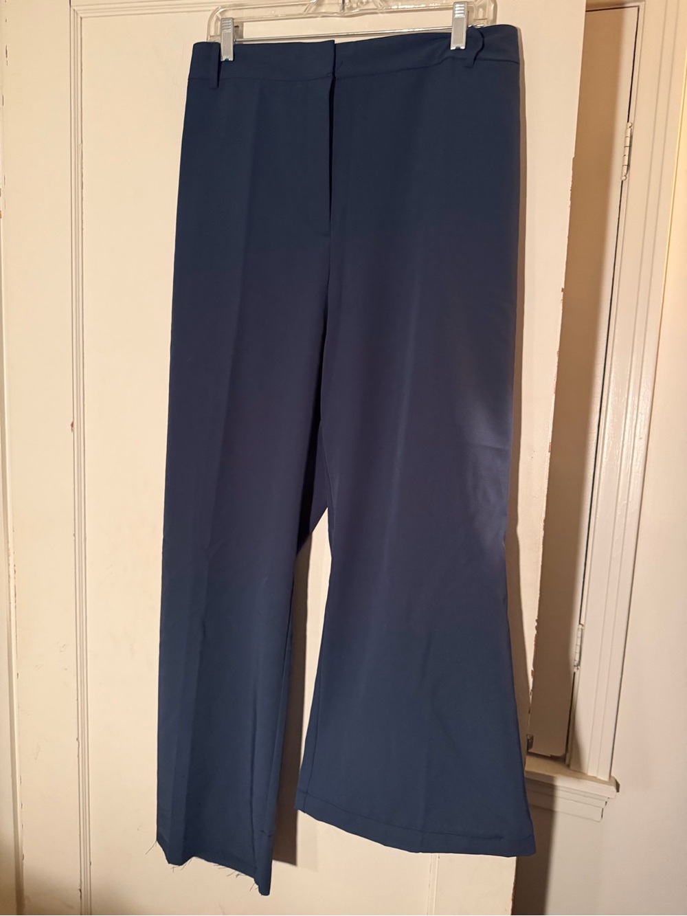 Worthington Navy Wide-Leg Dress Pants
